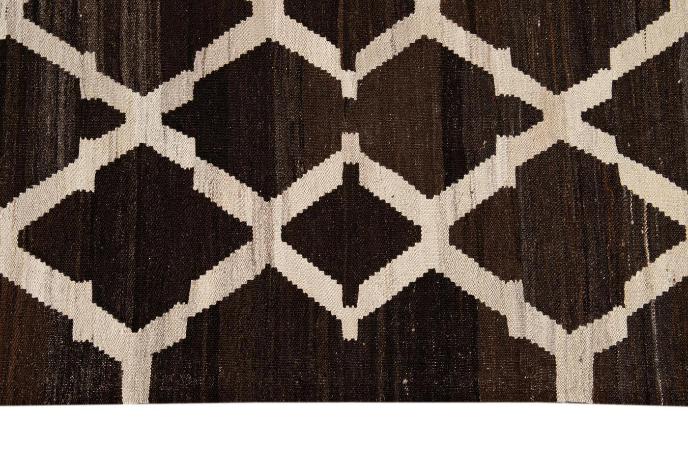 Contemporary Flatweave Kilim Wool Rug 9 X 10