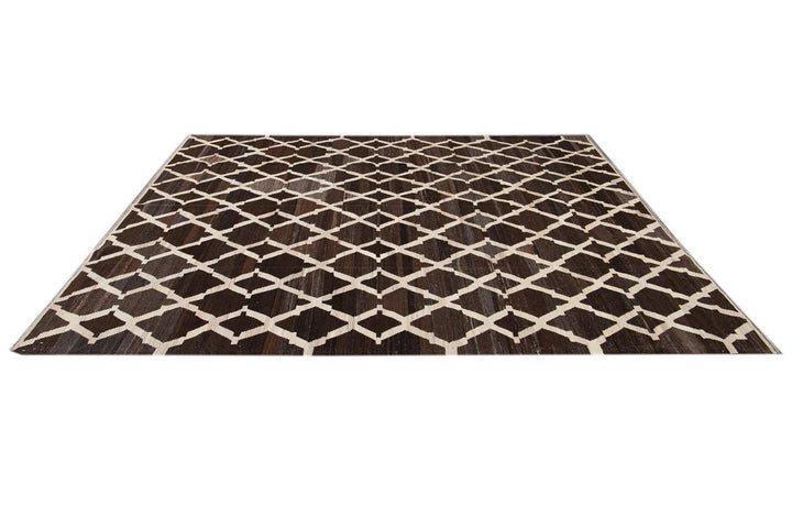 Contemporary Flatweave Kilim Wool Rug 9 X 10