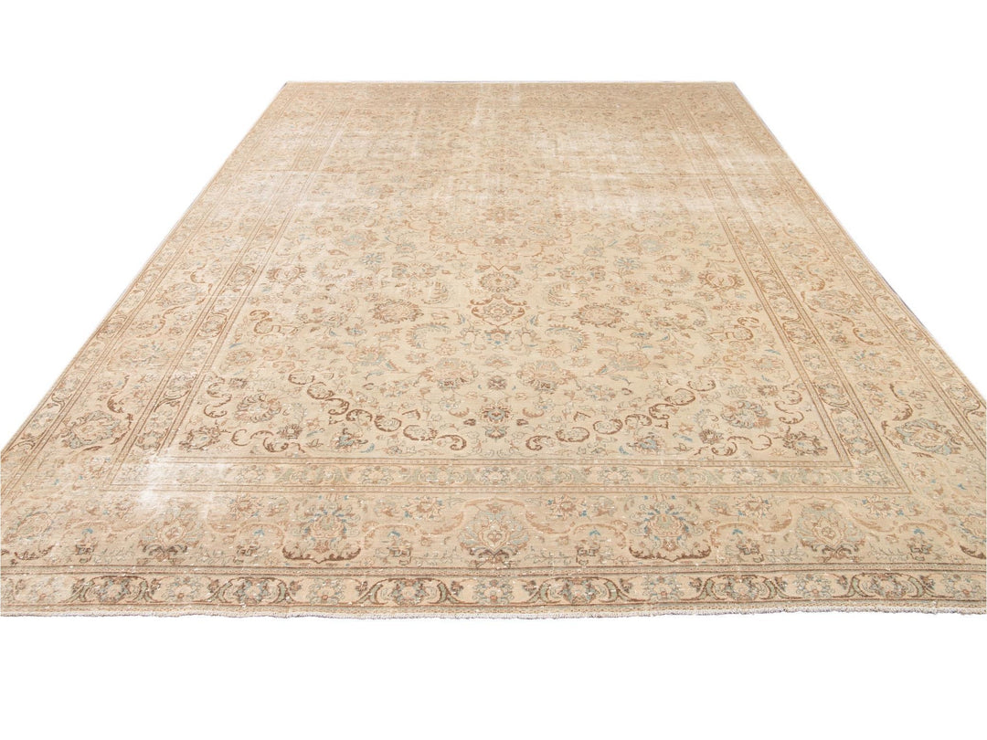 Vintage Kerman Wool Rug, 10 X 14