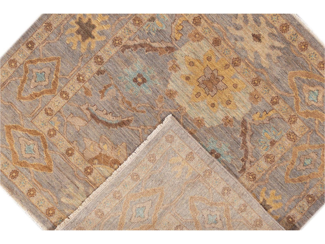 Modern Square Sultanabad Rug 6 X 6