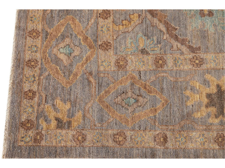 Modern Square Sultanabad Rug 6 X 6