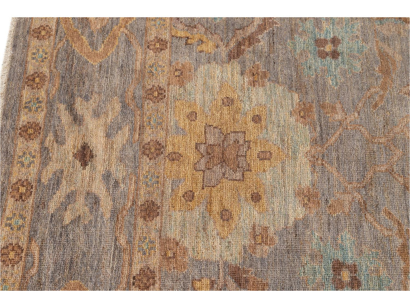 Modern Square Sultanabad Rug 6 X 6