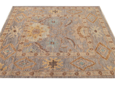 Modern Square Sultanabad Rug 6 X 6