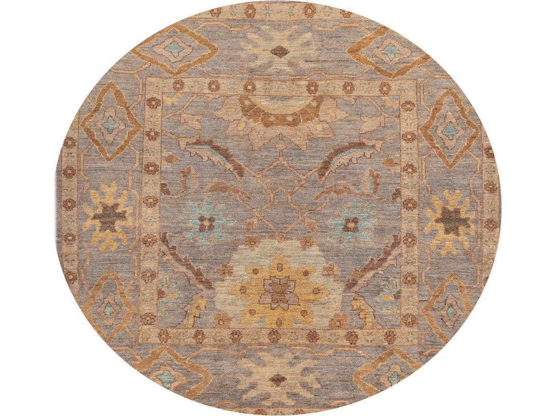 Modern Square Sultanabad Rug 6 X 6