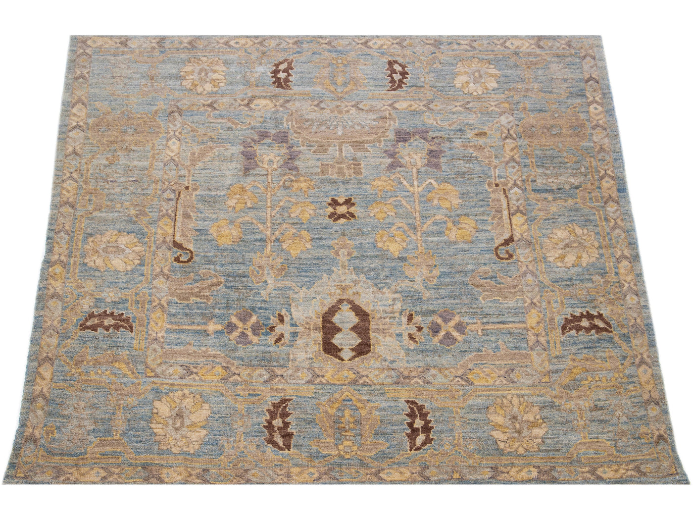 Modern Sultanabad Wool Rug 6 X 6