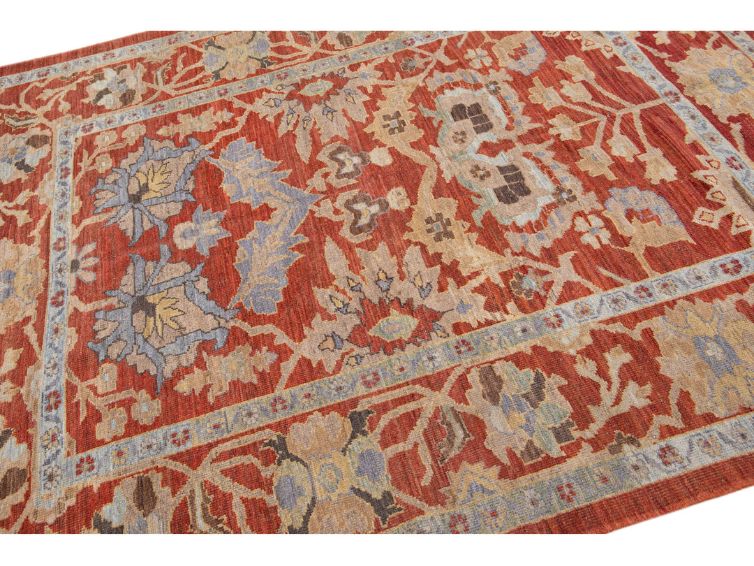 Modern Sultanabad Wool Rug 7 X 8