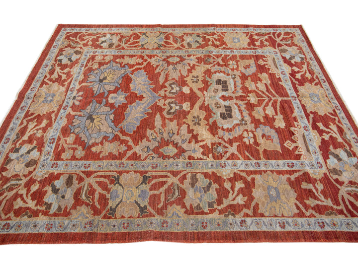 Modern Sultanabad Wool Rug 7 X 8
