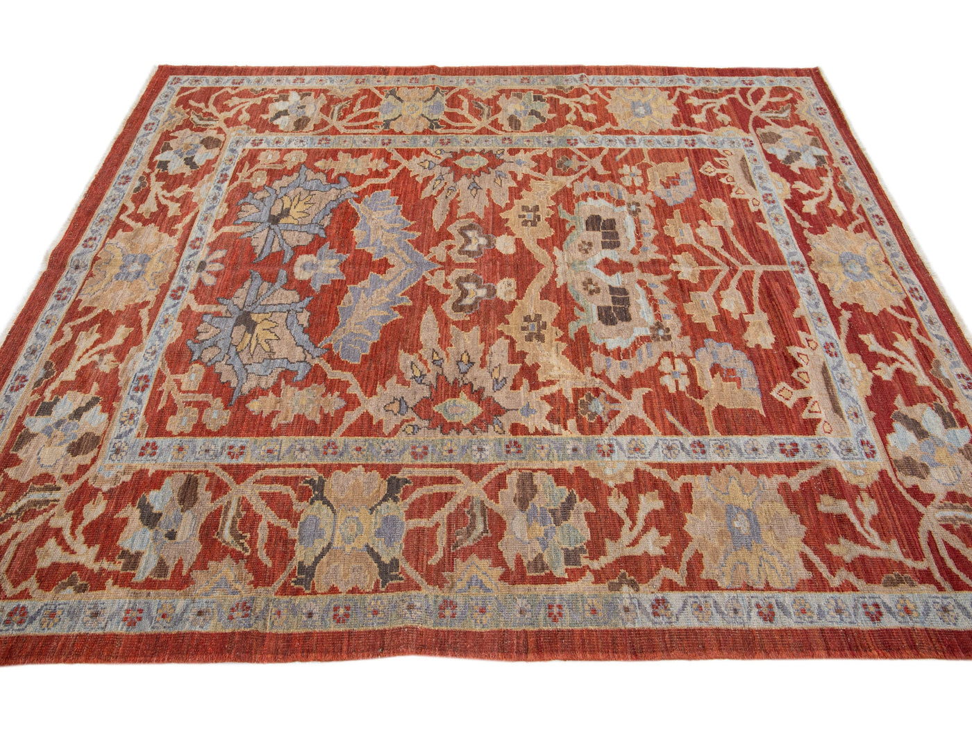 Modern Sultanabad Wool Rug 7 X 8