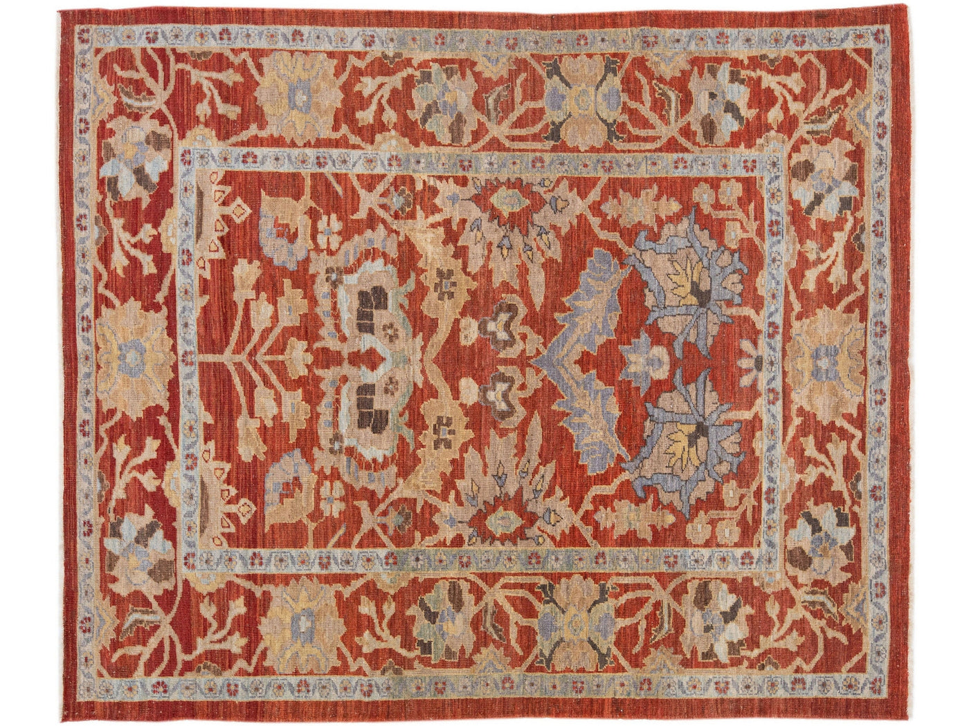 Modern Sultanabad Wool Rug 7 X 8