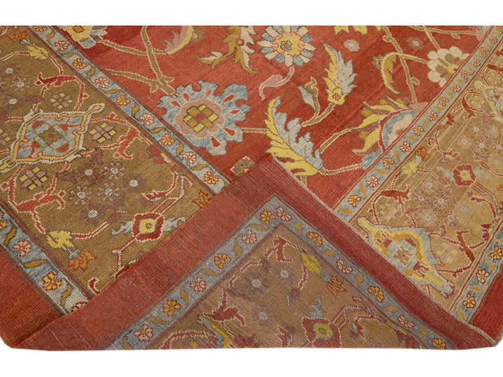 Modern Sultanabad Wool Rug 12 X 17