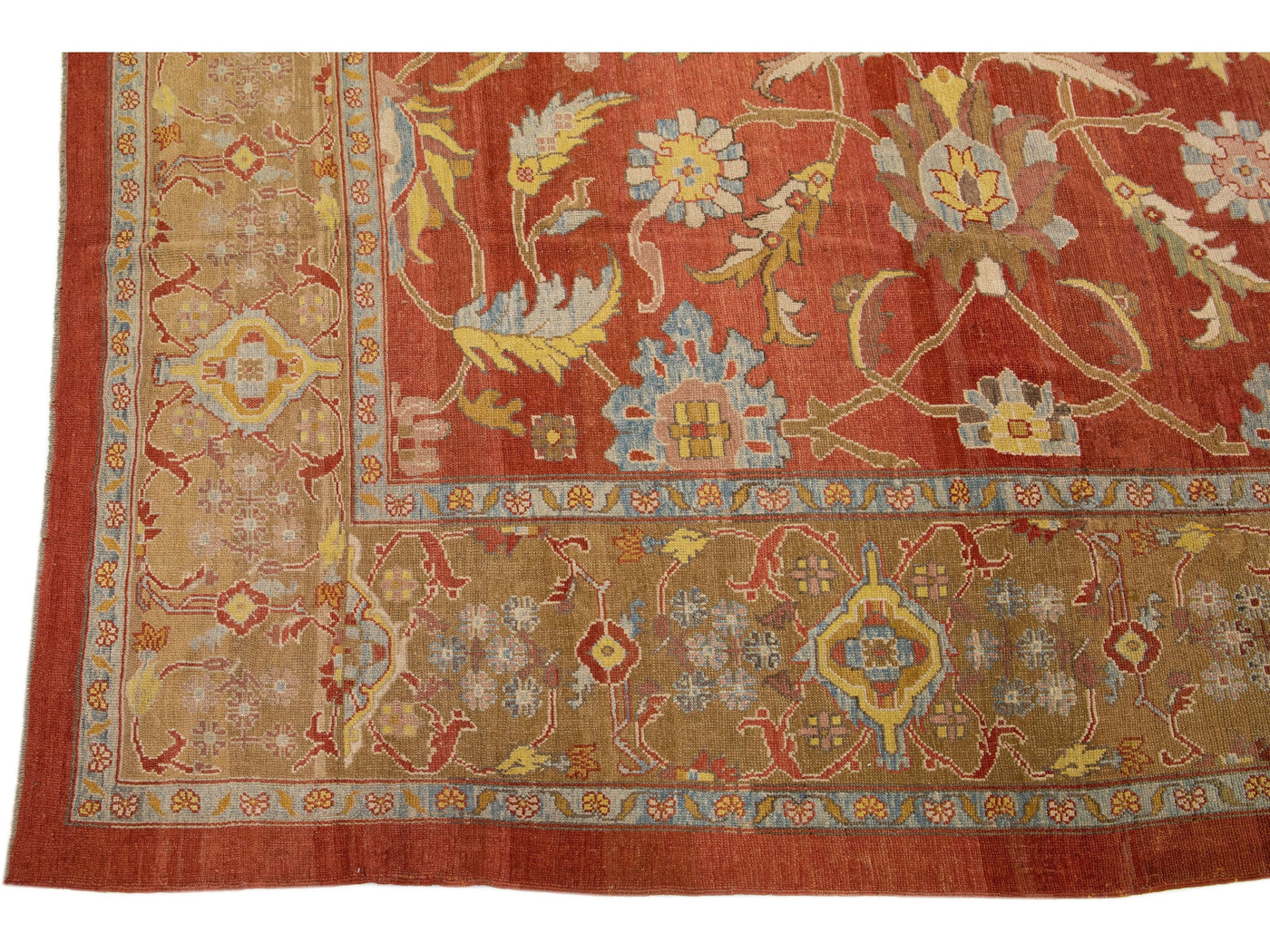 Modern Sultanabad Wool Rug 12 X 17