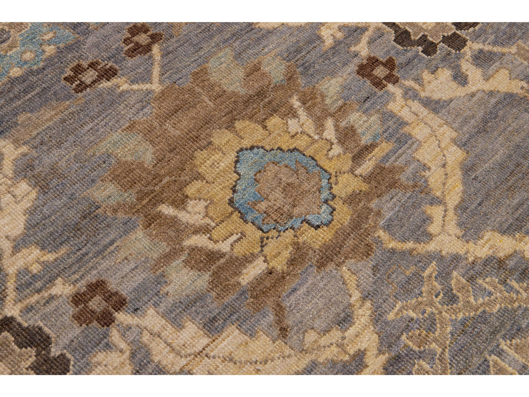 Modern Sultanabad Wool Rug 12 X 18