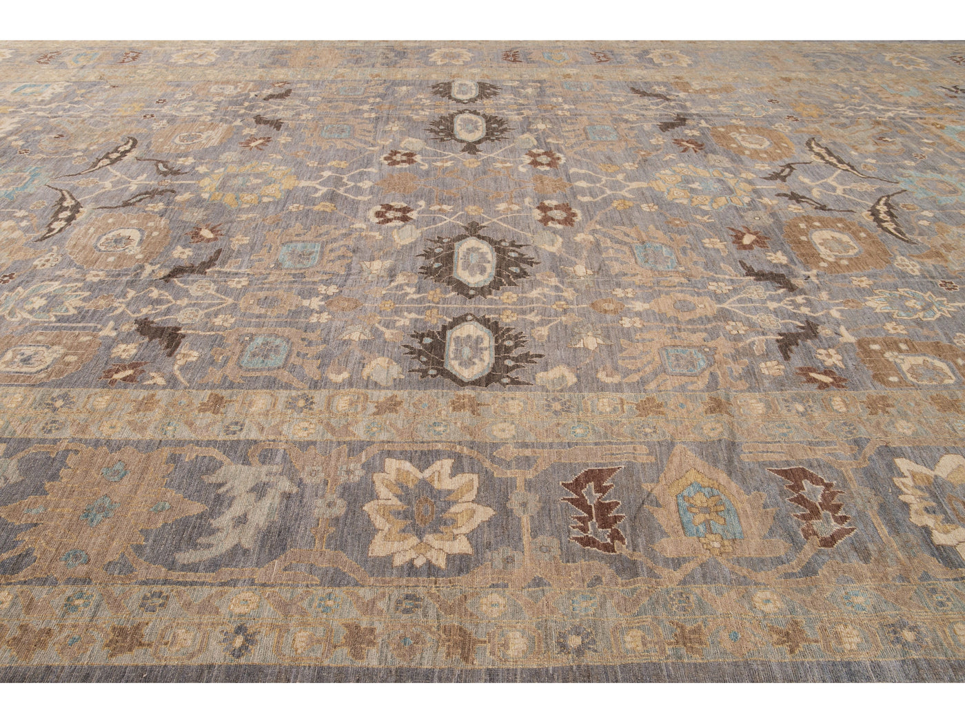 Modern Sultanabad Wool Rug 15 X 25