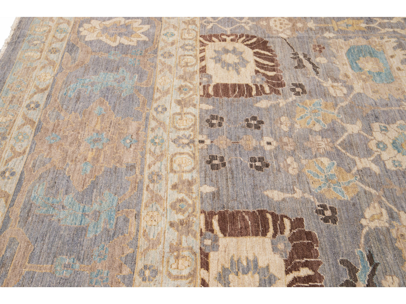 Modern Sultanabad Wool Rug 15 X 25