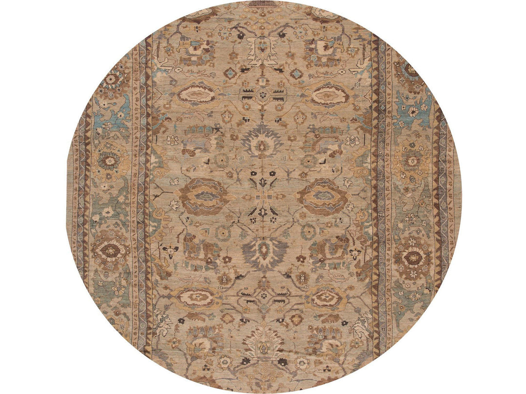 Contemporary Sultanabad Oversize Wool Rug 13 X 20