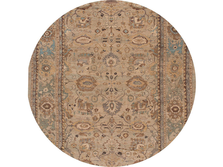 Contemporary Sultanabad Oversize Wool Rug 13 X 20