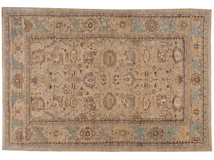 Contemporary Sultanabad Oversize Wool Rug 13 X 20