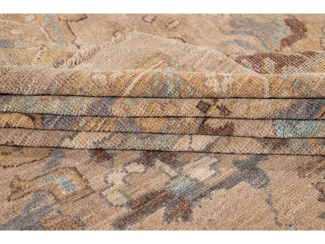 Modern Sultanabad Wool Rug 13 X 19