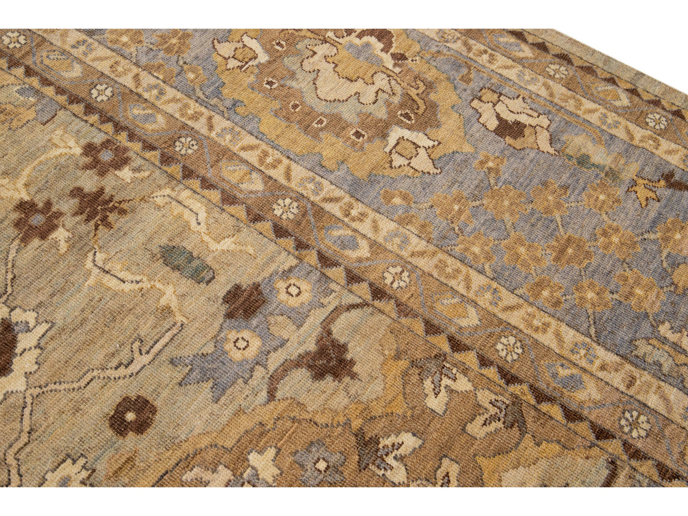 Modern Sultanabad Wool Rug 13 X 21