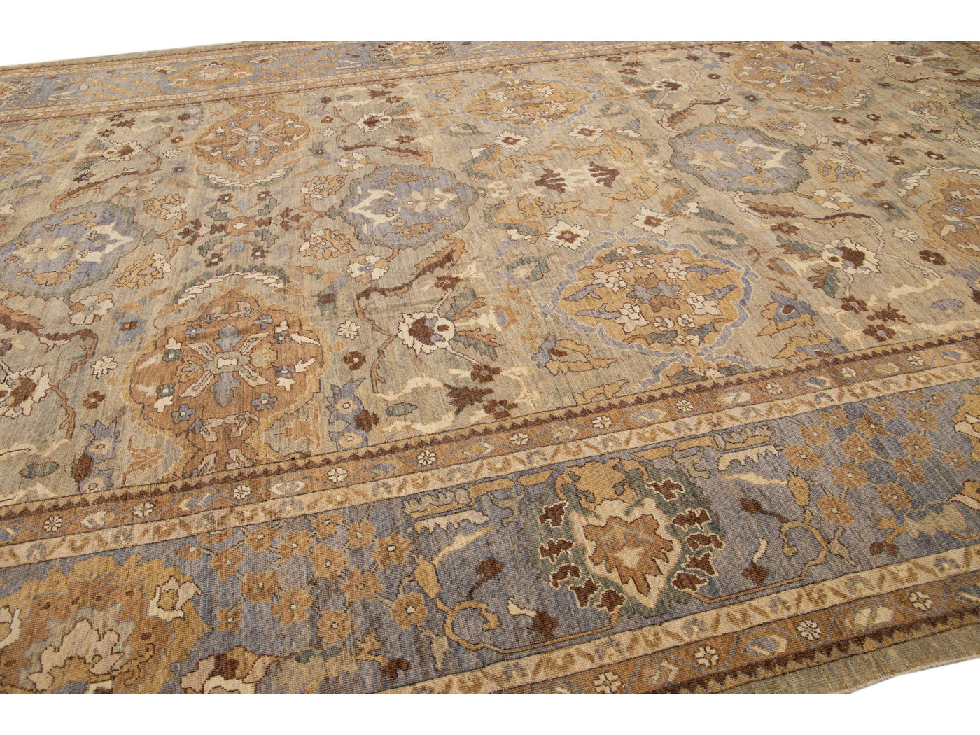 Modern Sultanabad Wool Rug 13 X 21