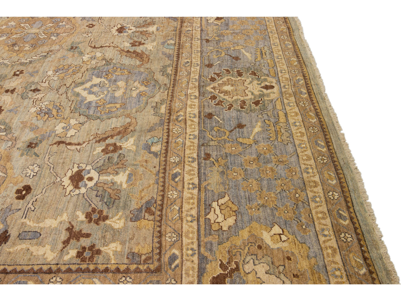 Modern Sultanabad Wool Rug 13 X 21