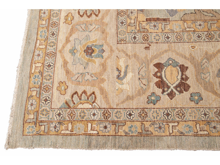Modern Sultanabad Wool Rug 14 X 22