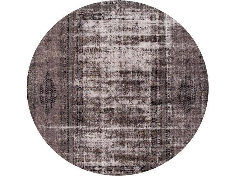 Vintage Gray Overdyed Wool Rug 11 x 17
