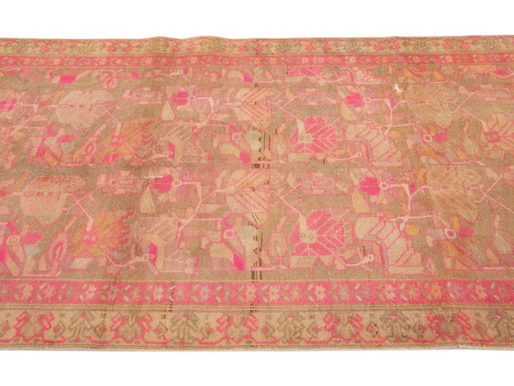 Vintage Persian Malayer Wool Rug 4 x 9
