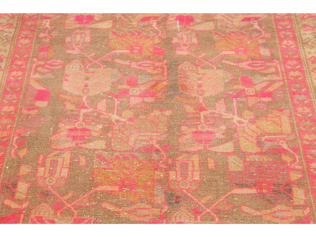 Vintage Persian Malayer Wool Rug 4 x 9