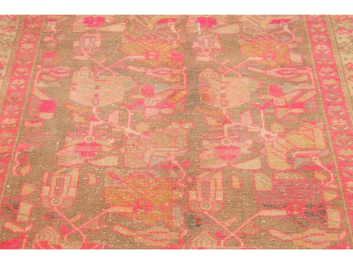 Vintage Persian Malayer Wool Rug 4 x 9