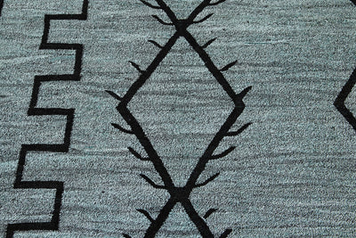 Modern Flatweave Wool Kilim Rug 10 X 12