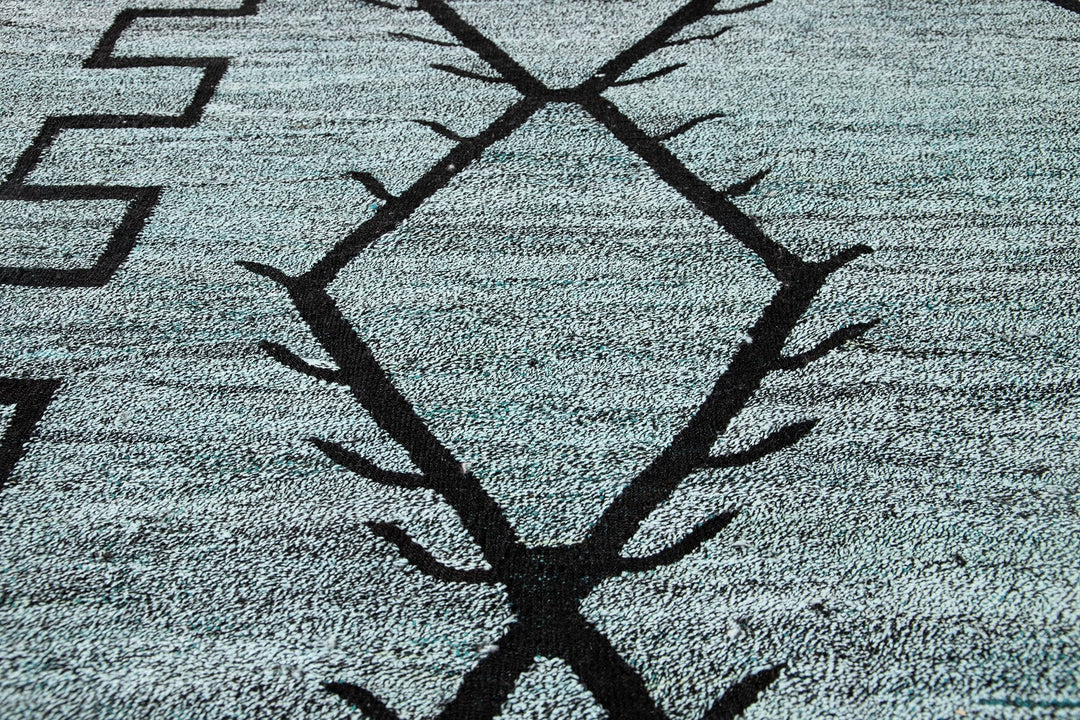 Modern Flatweave Wool Kilim Rug 10 X 12
