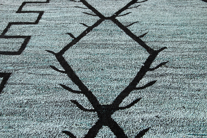 Modern Flatweave Wool Kilim Rug 10 X 12