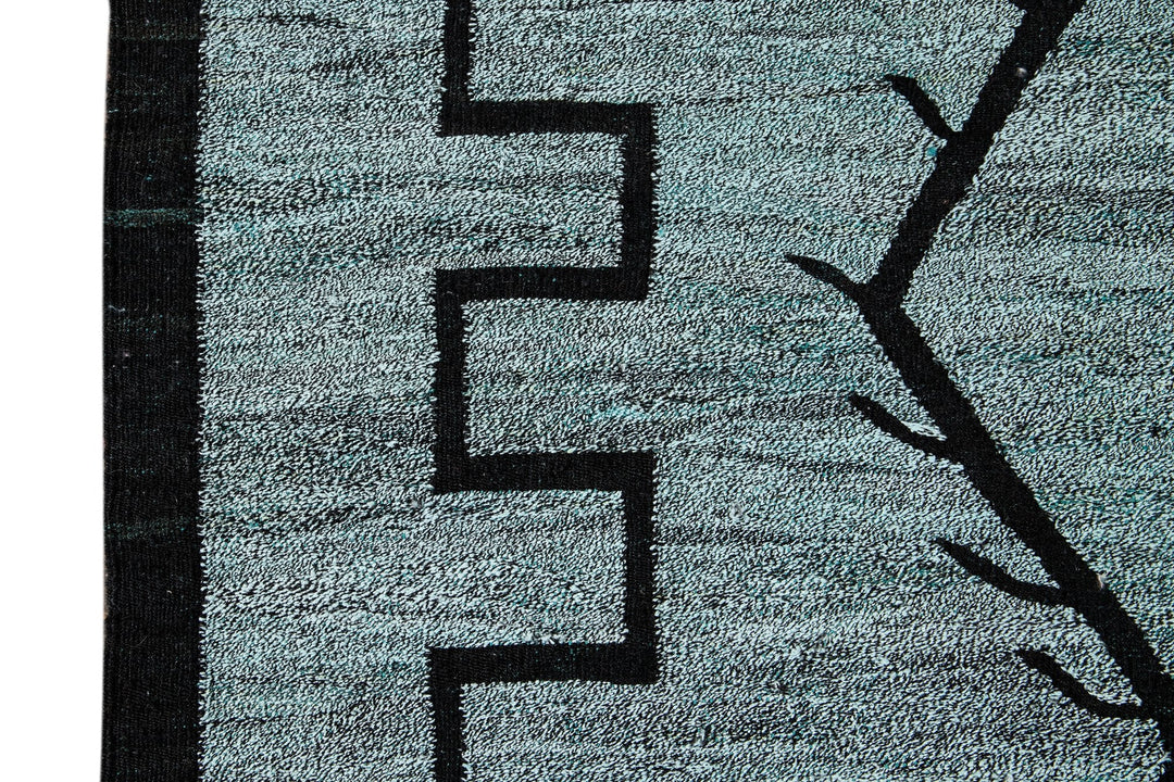 Modern Flatweave Wool Kilim Rug 10 X 12