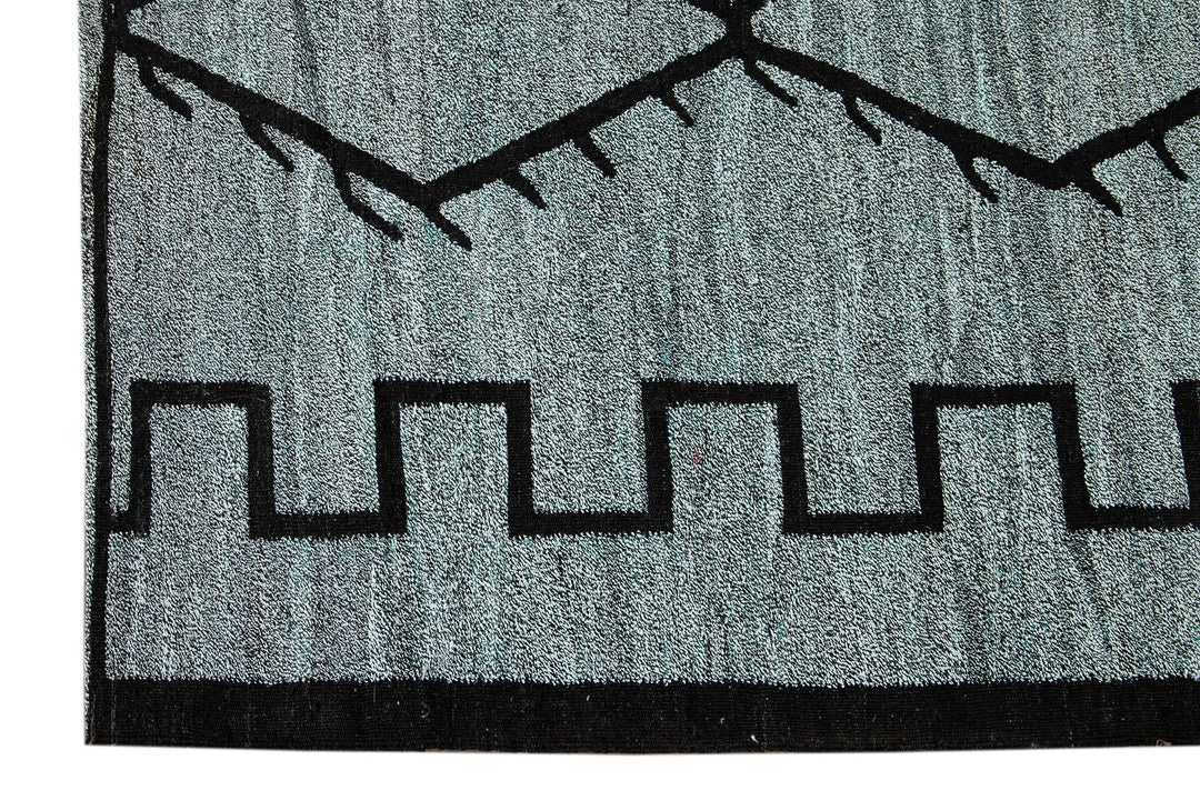 Modern Flatweave Wool Kilim Rug 10 X 12