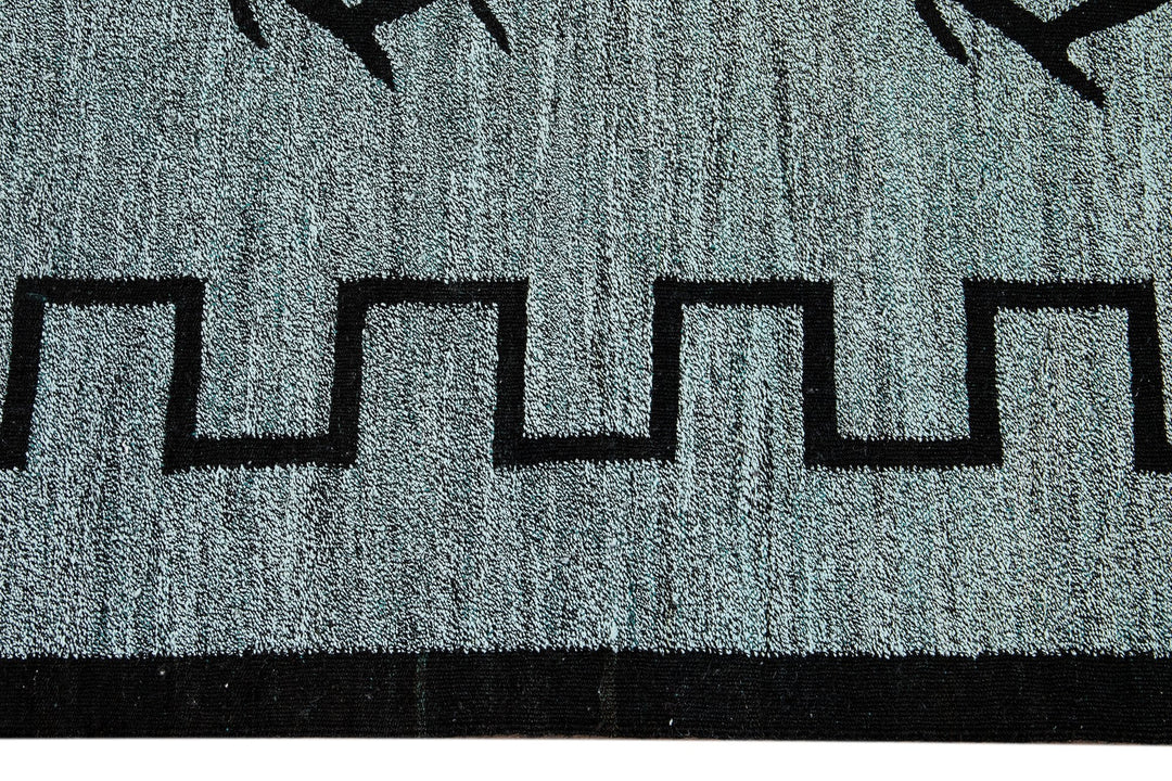 Modern Flatweave Wool Kilim Rug 10 X 12