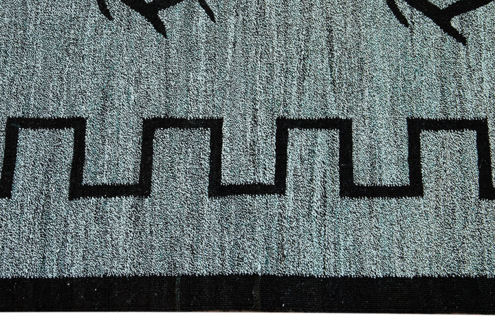 Modern Flatweave Wool Kilim Rug 10 X 12