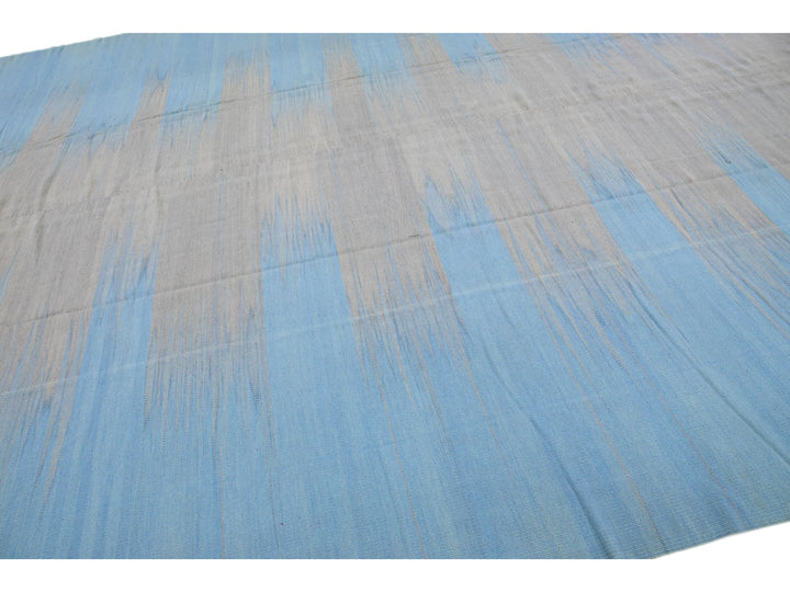 Modern Kilim Wool Rug 12 X 19