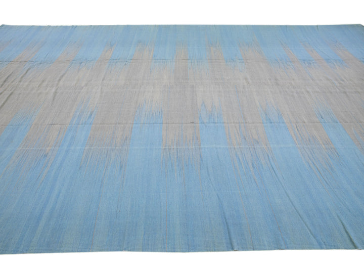 Modern Kilim Wool Rug 12 X 19