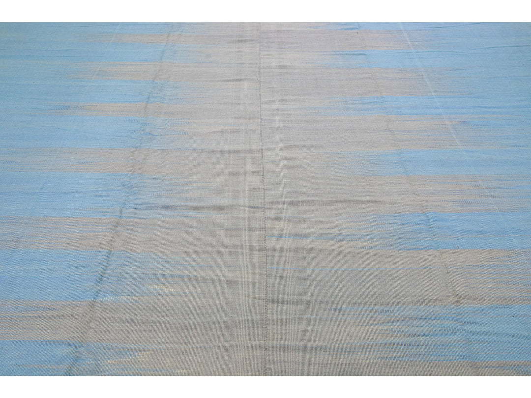 Modern Kilim Wool Rug 12 X 19