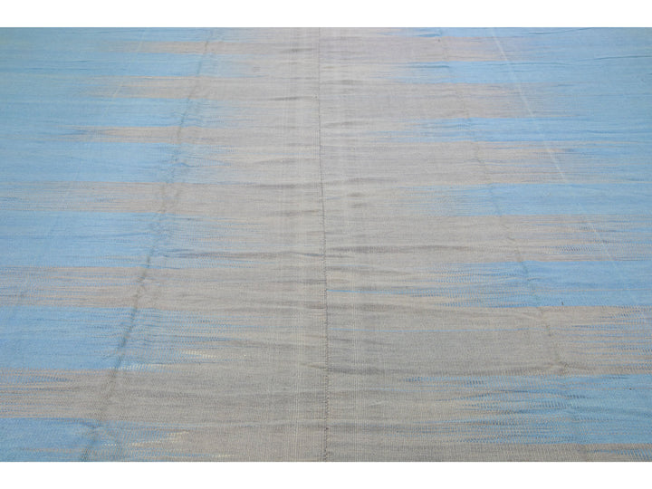 Modern Kilim Wool Rug 12 X 19