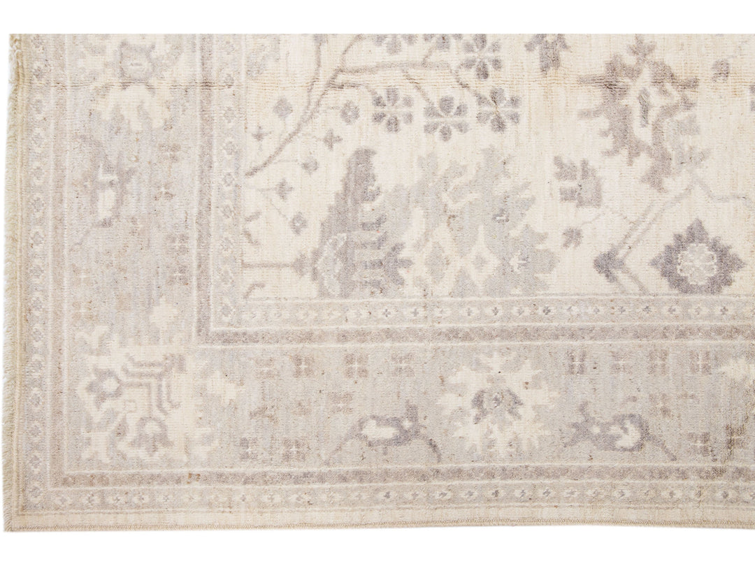 Modern Oushak Wool Rug 8 X 10