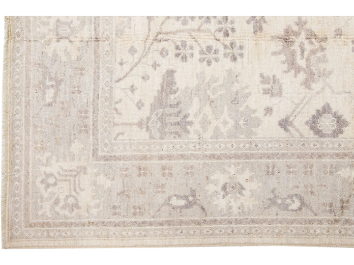 Modern Oushak Wool Rug 8 X 10