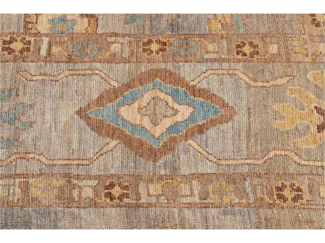 Modern Square Sultanabad Wool Rug 6 X 7