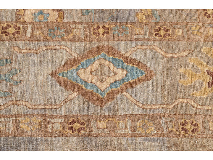 Modern Square Sultanabad Wool Rug 6 X 7