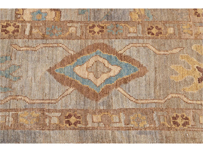 Modern Square Sultanabad Wool Rug 6 X 7
