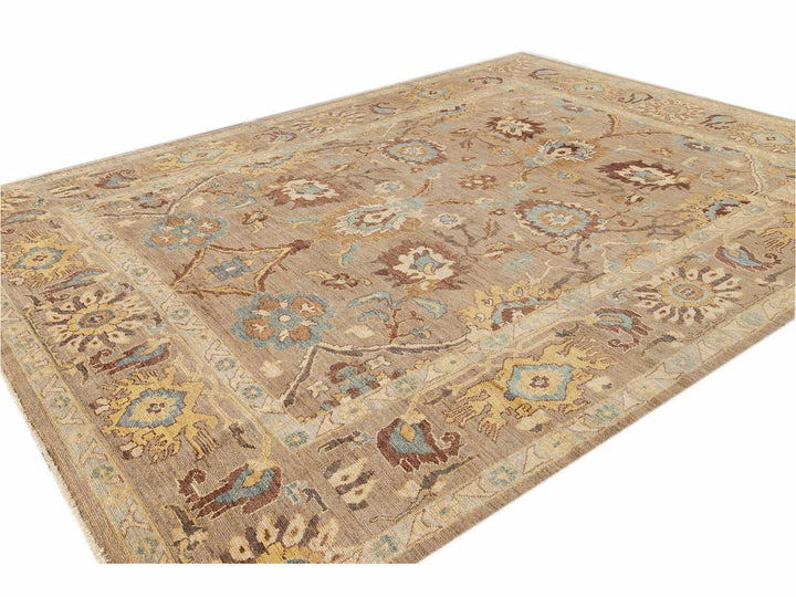 Modern Persian Sultanabad Rug 10 X 13