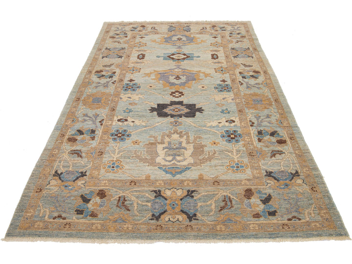 Modern Sultanabad Wool Rug 6 X 10