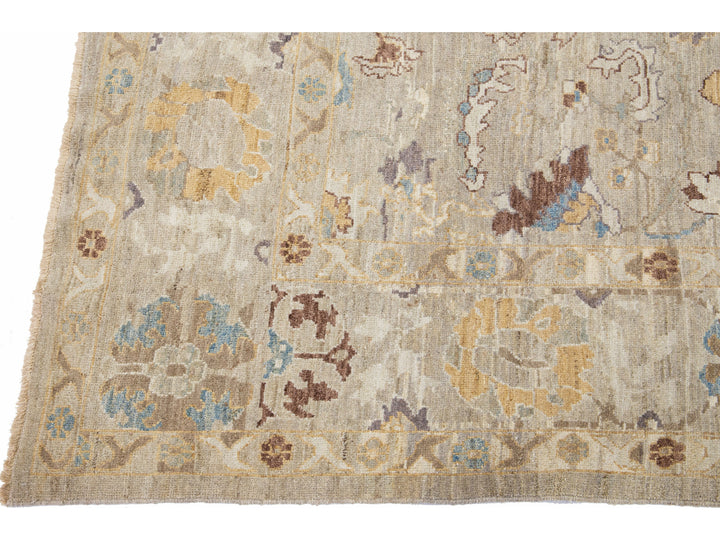 Modern Sultanabad Wool Rug 8 X 9