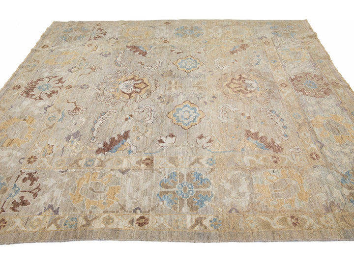 Modern Sultanabad Wool Rug 8 X 9